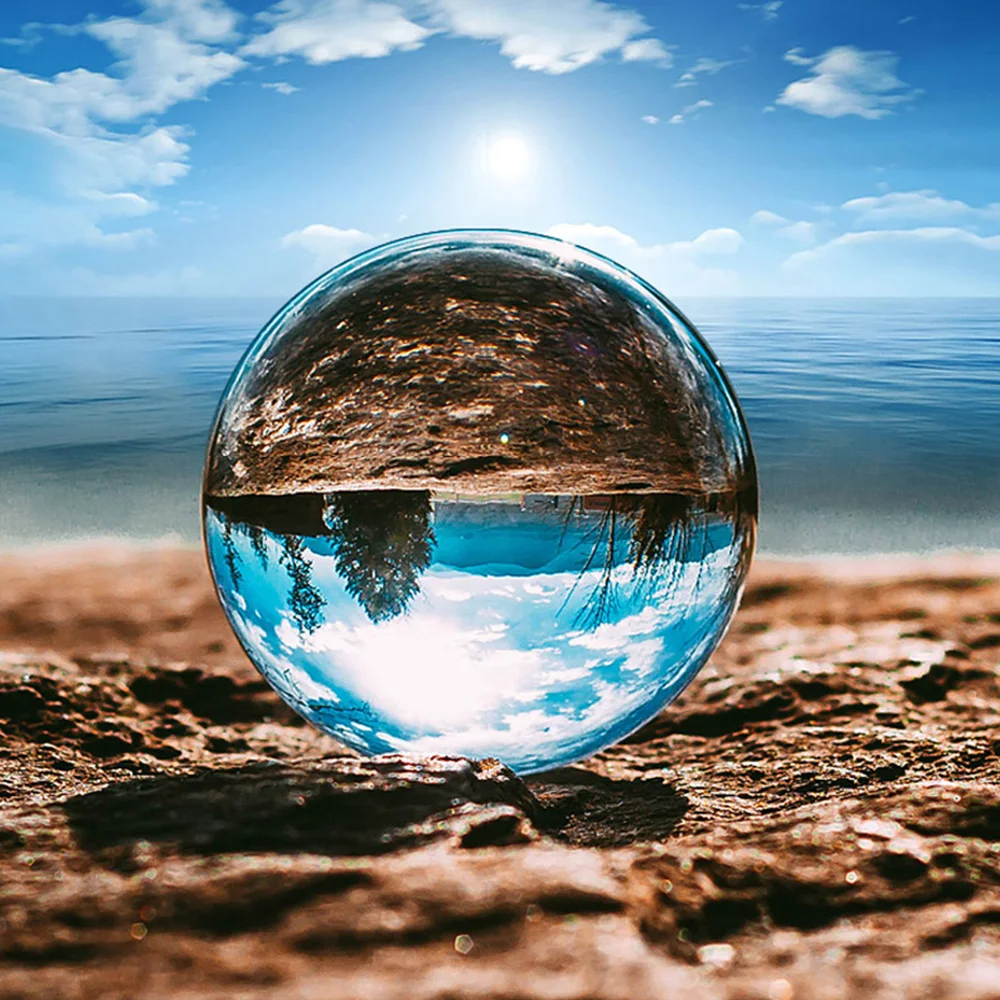

Transparent Clear Glass Crystal Ball Healing Lucky Sphere Photography Photo Props Lensball Home Decor Gifts Feng Shui Ornaments