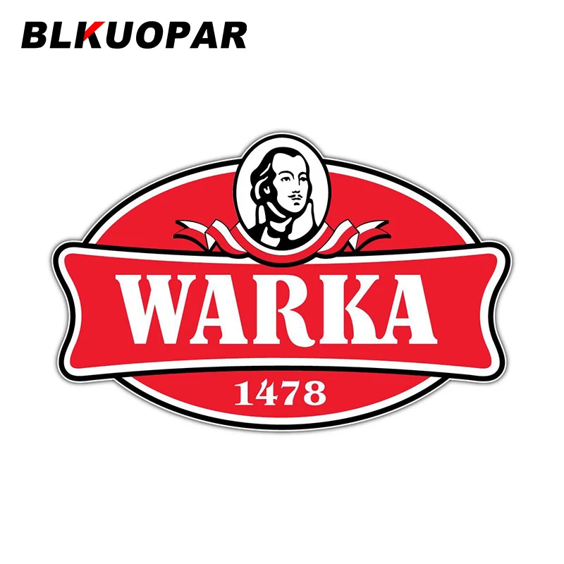 

Автомобильные наклейки BLKUOPAR 13 см X 8,6 см для Warka, пиво, алкоголь, Солнцезащитный винил, JDM бампер, багажник, графика грузовика, водонепроницаем...