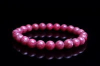 pg6 natural stone rhodonite round beads for quartz rhodochrosite bracelet women girls jewelry