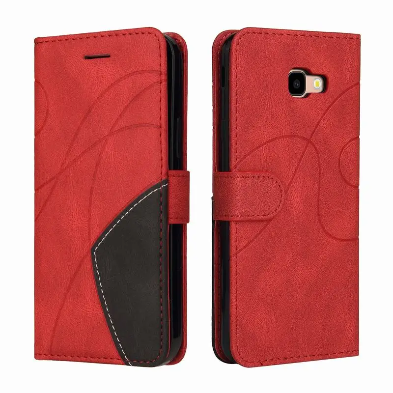 

2022 FO6 чехол для Samsung Galaxy J4 Plus, кожаные флип-чехлы для телефонов Samsung J4 Prime 2018 J415, чехол-бумажник с магнитной застежкой