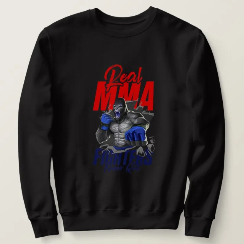 

Gorilla MMA Fighter Punch Boxing Beast Boxer Fight Sweatshirts New 100% Cotton Comfortable Casual Mens Clothing Streetwear