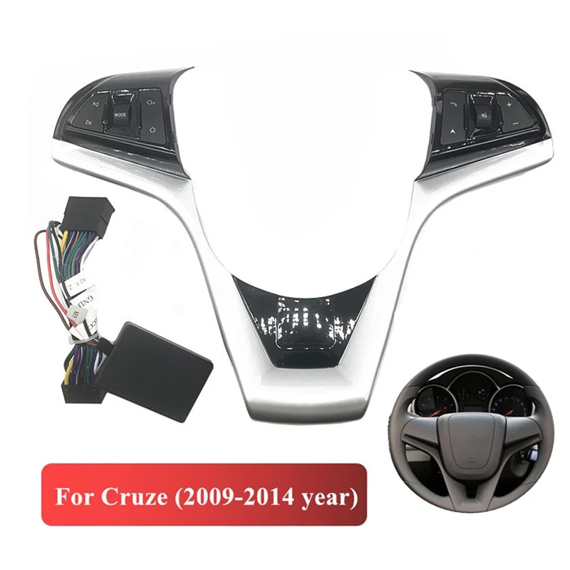 

Car Steering Wheel Buttons Switch Volume Phone Gps Function Switch Panel for Chevrolet Cruze 2009-2014