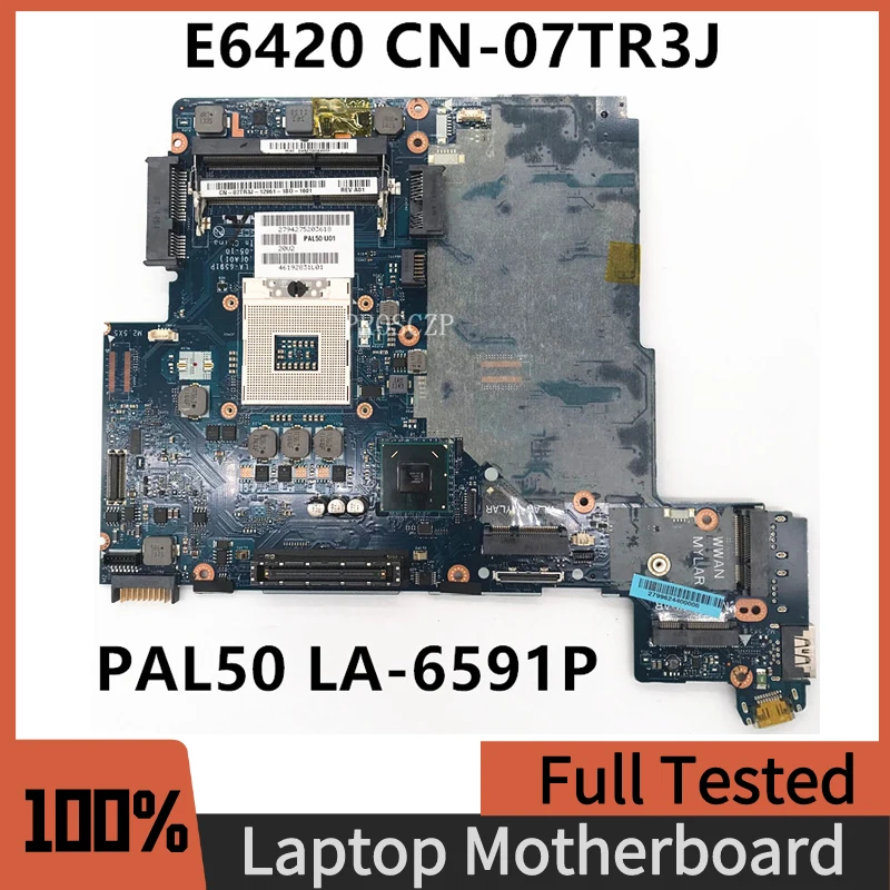 Материнская плата для ноутбука E6420, модель 07 tr3j 7TR3J, PAL50, CN-07TR3J 100%, работает хорошо