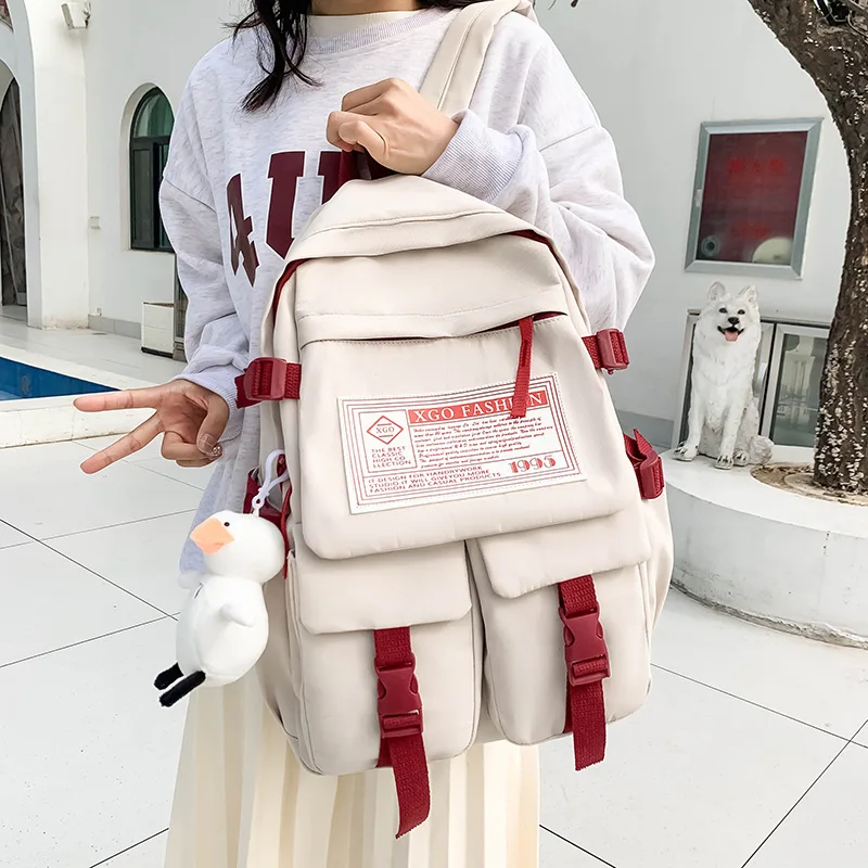 

Вместительный холщовый черный светильник к, осветительная ткань, школьный ранец для студентов, рюкзак на молнии для студентов, b