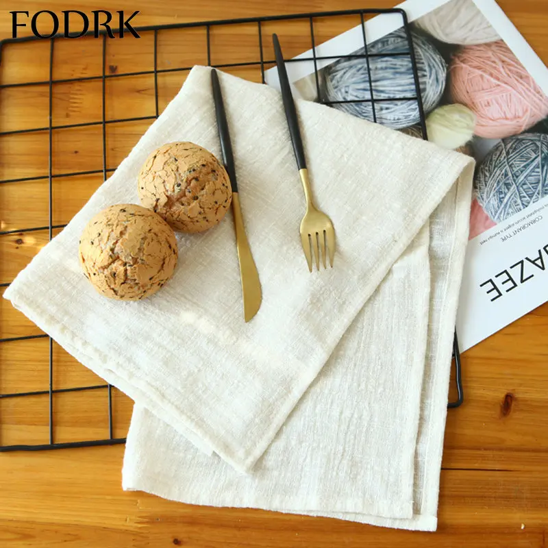 

8pcs Napkin Towels Fabric Food Runner Wedding Christmas Decoration Tablecloth Holders for Table Mat Tea Cloth Kitchen Decoupage