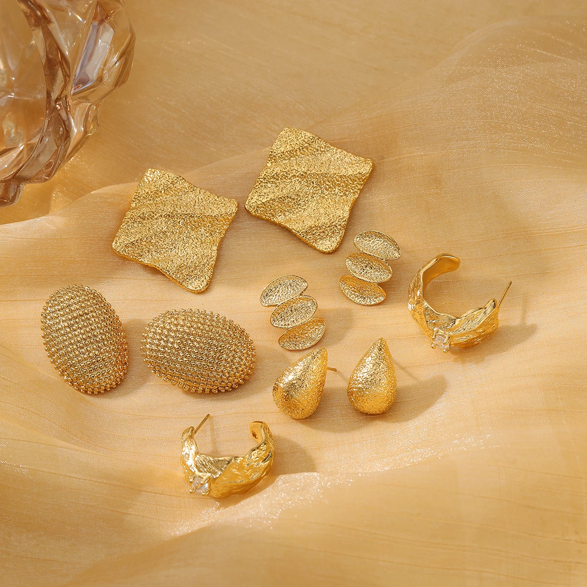 NIMAI панк овальные серьги-гвоздики из нержавеющей стали в форме яйца женские