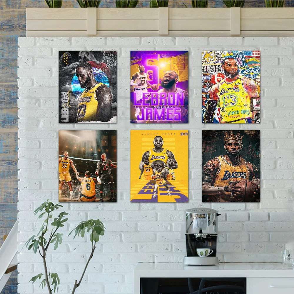 Pop Lebron James Basketball Классический Водонепроницаемый Постер Hd Качество Настенный