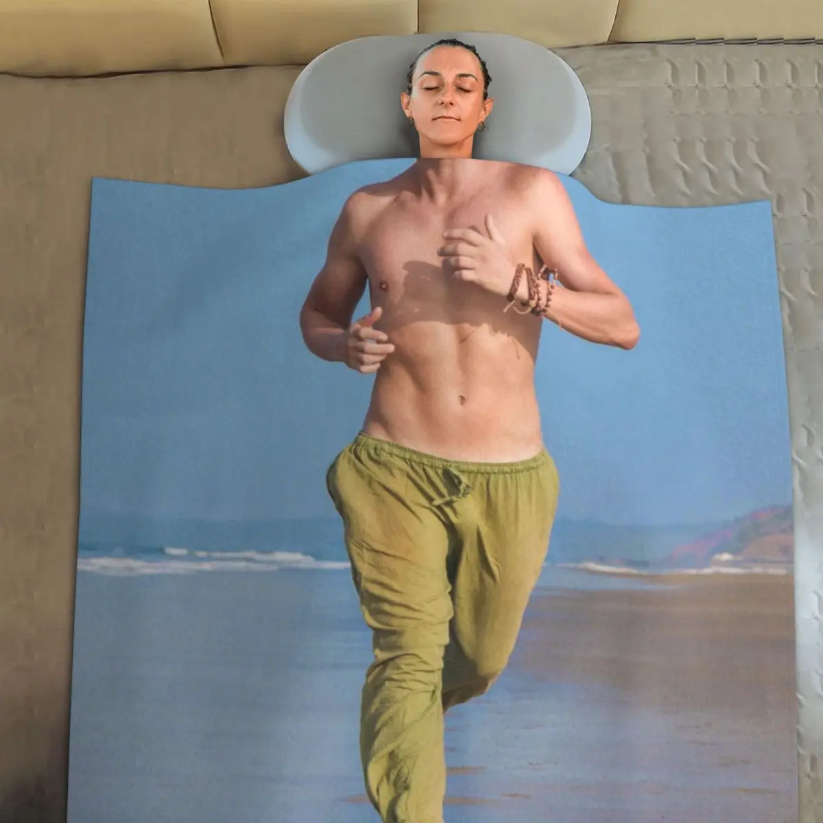 

Мужское одеяло для бега на пляже и розыгрыша, Флисовое одеяло для сна для похудения, супермягкое Дешевое эстетическое покрывало