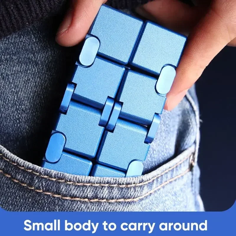 Распаковый пазл бесконечный твист квадратный слайдер вращающийся металлический