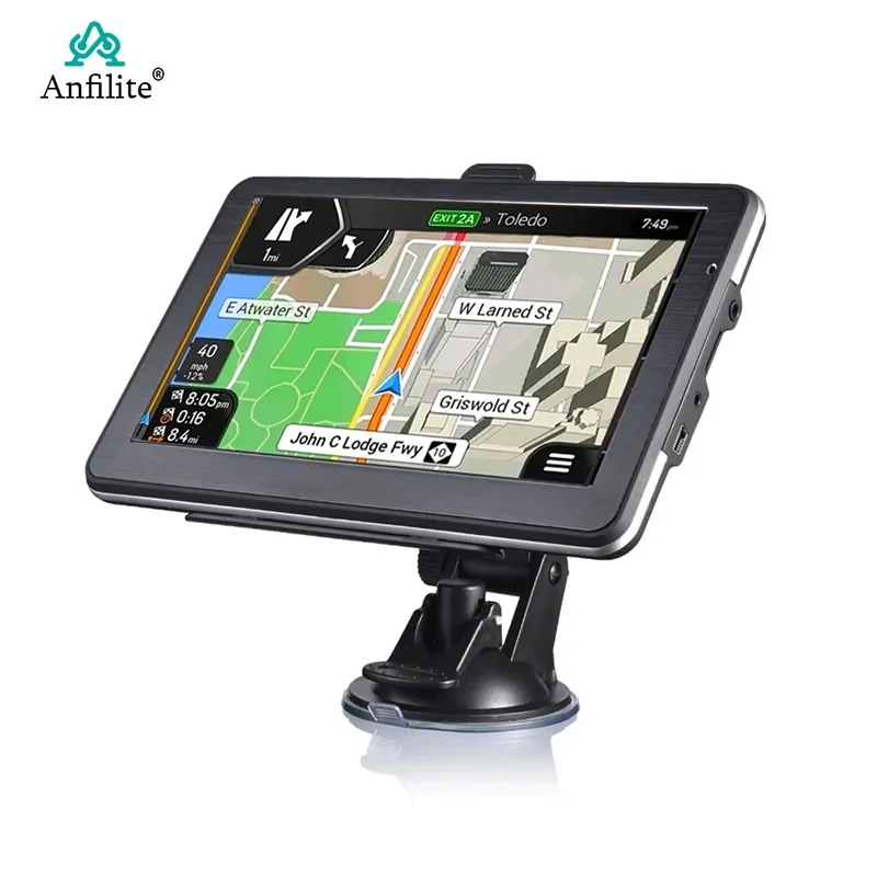 

NEW2023 7inch truck vehicle GPS Navigation navigator winCE6.0 256M 8GB free map /espanol/Europe/USA/spanish Portugal Map