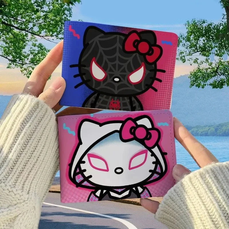 Sanrio милый защитный чехол для водительских прав Hello Kitty кожаный два в одном ценный