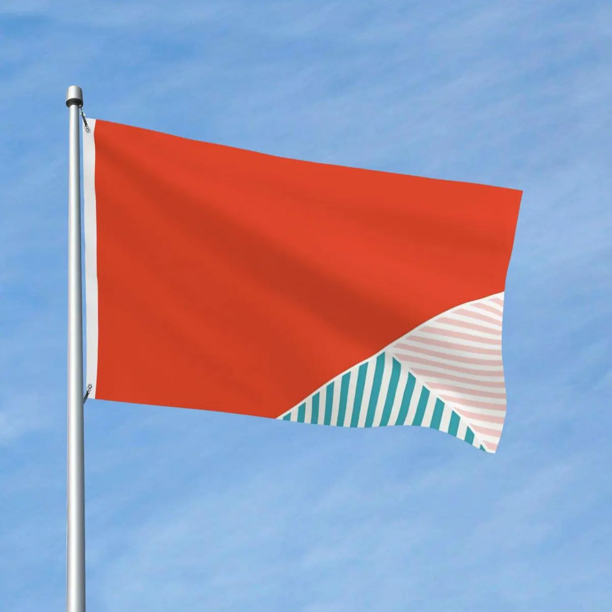 

Геометрическая линия, бесшовный Фотофон из полиэстера с металлическими Люверсами, яркие цвета, Цветочный