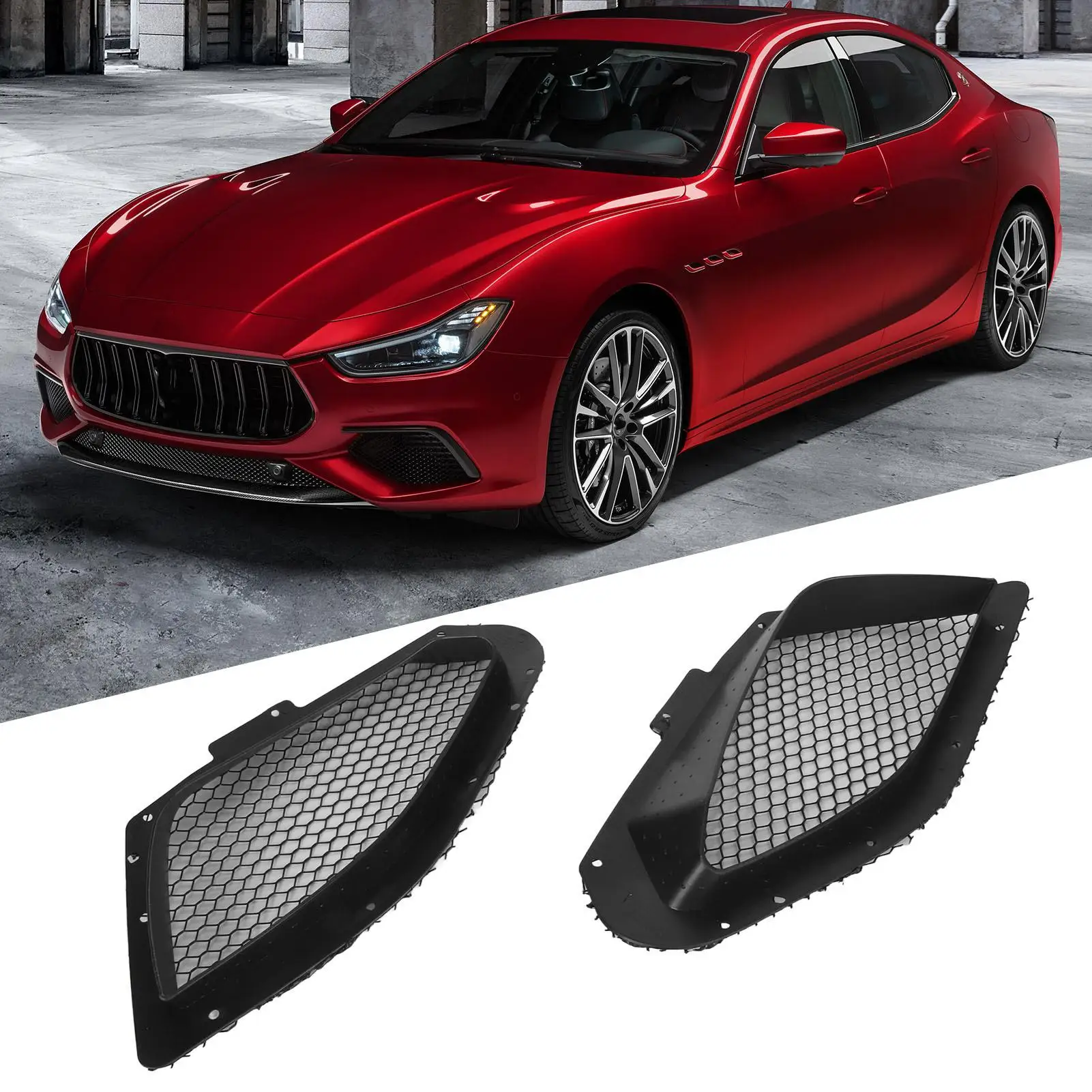 2 шт. нижняя решетка переднего бампера левая и правая 670110342 Замена нижней решетки