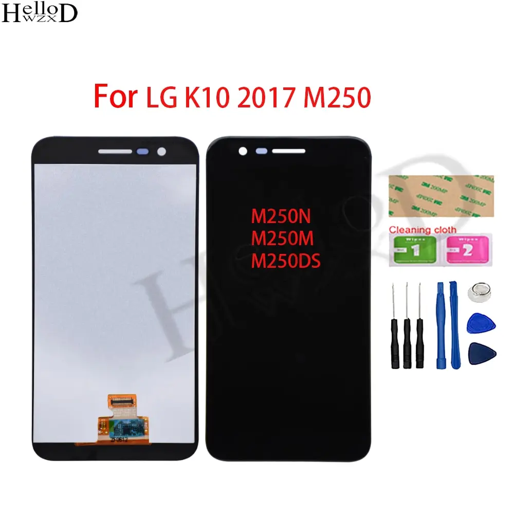 

5.3'' Tested LCD Screen For LG K10 2017 M250 M250N M250M M250DS LCD Display Touch Screen Digitizer Assembly Repair Parts