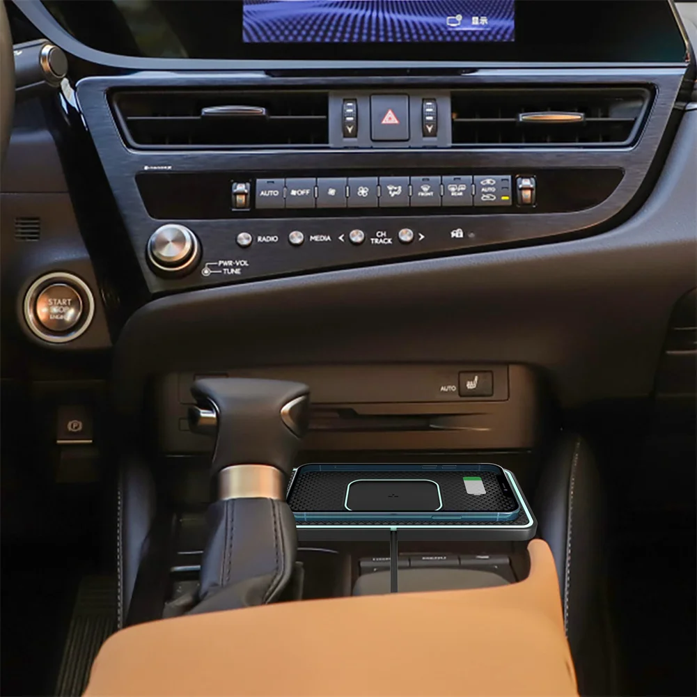 

For Phone Wireless Charger Pad Car Launch Pad Body Moldings & Trims Wireless With Cable 158 × 76 × 6mm Car Fast Charging