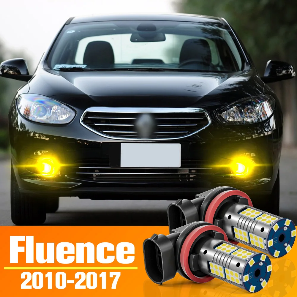

2pcs LED Front Fog Light Bulb Accessories For Renault Fluence 2010-2017 2011 2012 2013 2014 2015 2016