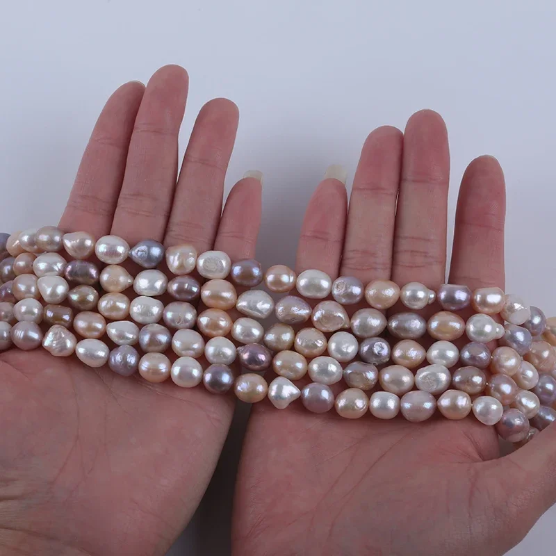 9-10 мм белый розовый фиолетовый смешанный натуральный пресноводный жемчуг в