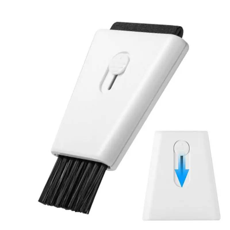 

Очиститель для ноутбука Двухсторонняя щетка с нажимной конструкцией, складная щетка для клавиатуры, чистящие принадлежности для экрана компьютера