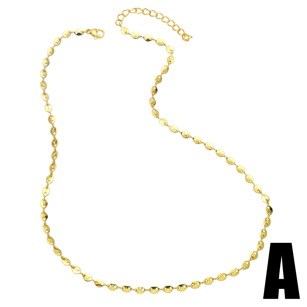 Простые ожерелья из нержавеющей стали с кофейными зернами для женщин