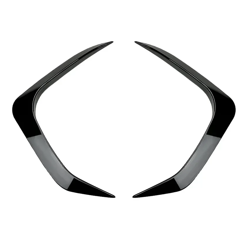 

Для BMW X1 U11 iX1 M Sport 2023 2024, глянцевый черный ABS, автомобильный передний бампер, разделитель губ, боковое вентиляционное отверстие, впуск, противотуманная фара, рамка, спойлер