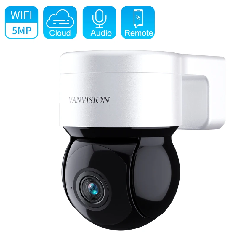 5MP Security Protection PTZ IP Camera WIFI-Intelligent AI personnel Tracking-Outdoor Home Network Video Full Color Surveillance