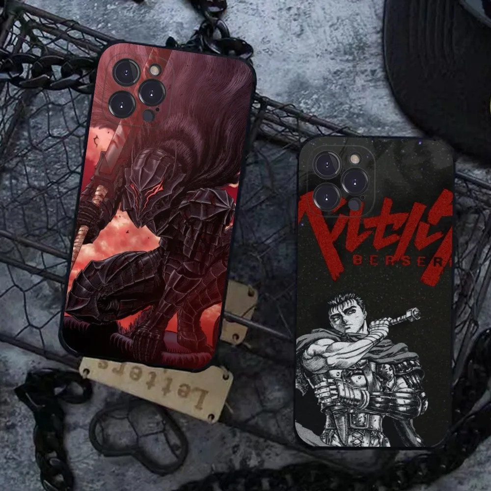 

Berserk Guts Anime Phone Case For iPhone 14 11 12 13 Mini Pro XS Max Cover 6 7 8 Plus X XR SE 2020 Funda Shell