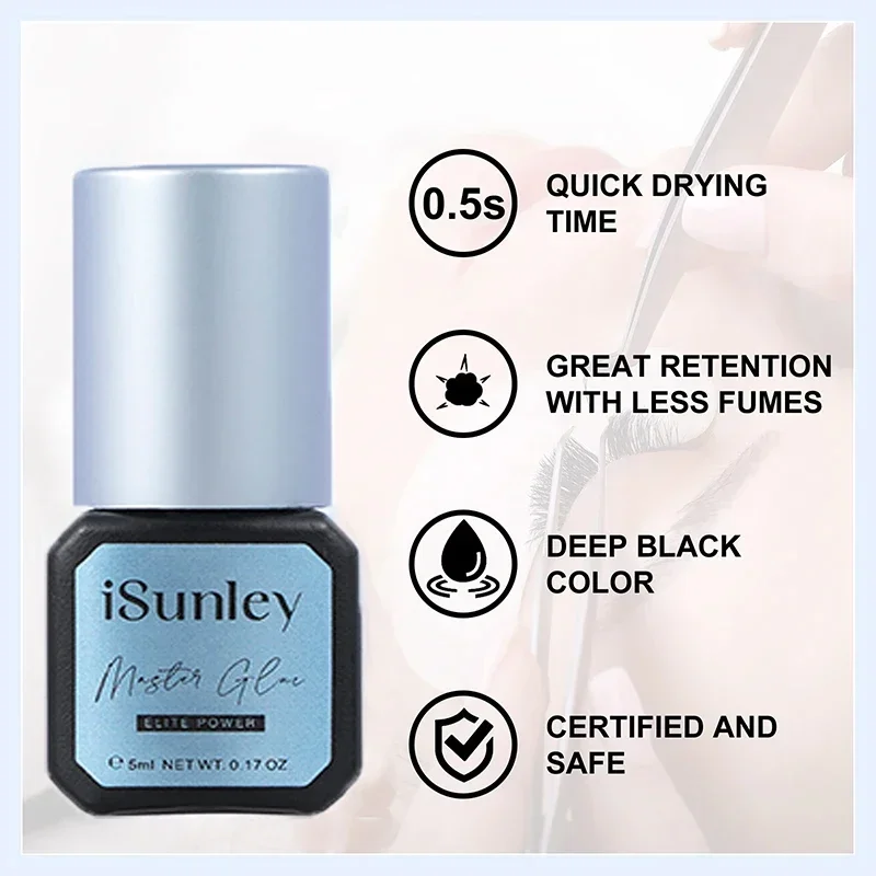 Isunley новый клей для наращивания ресниц 0 5-1S быстросохнущий накладных 5-8 ложек