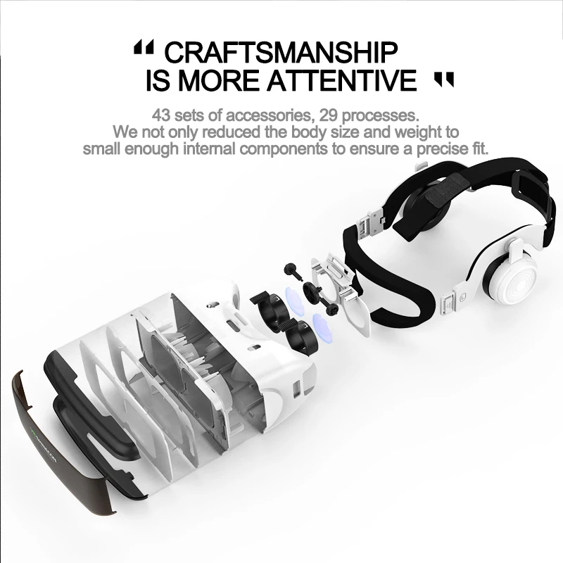 Очки виртуальной реальности шлем с беспроводным контроллером для смартфонов под