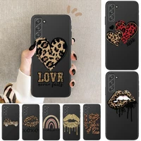 love leopard phone cover hull for samsung galaxy s6 s7 s8 s9 s10e s20 s21 s5 s30 plus s20 fe 5g lite ultra edge