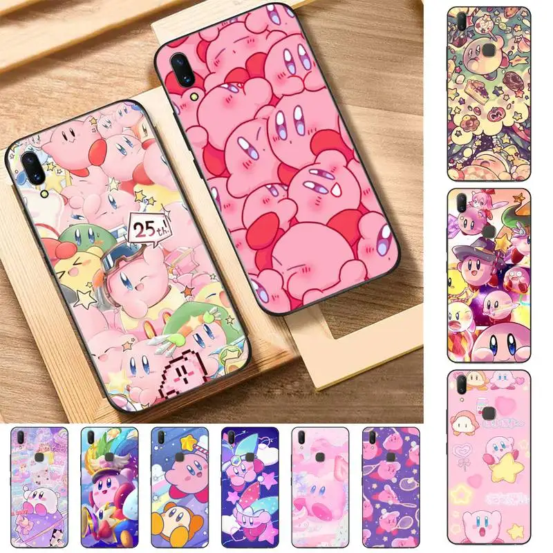 

Cartoon K-Kirby Phone Case for Vivo Y91C Y11 17 19 17 67 81 Oppo A9 2020 Realme c3