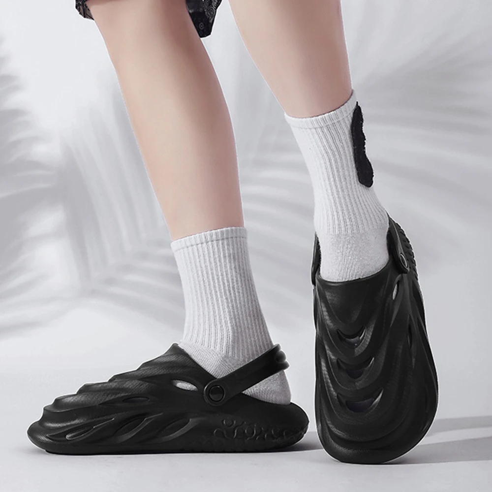 Summer Men Casual Beach Sandals Platform Non-slip Sneaker Slippers Women Fashion Outdoor Slides EVA Soft Nurse Flip Flops Shoes