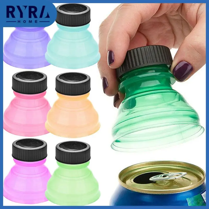 

5PCS /lot Reusable Cans Caps Cover Turn Convert Cans into Bottles Snap On Tops Soda Lids Opener Drinkware Kitchen Supplies Cap