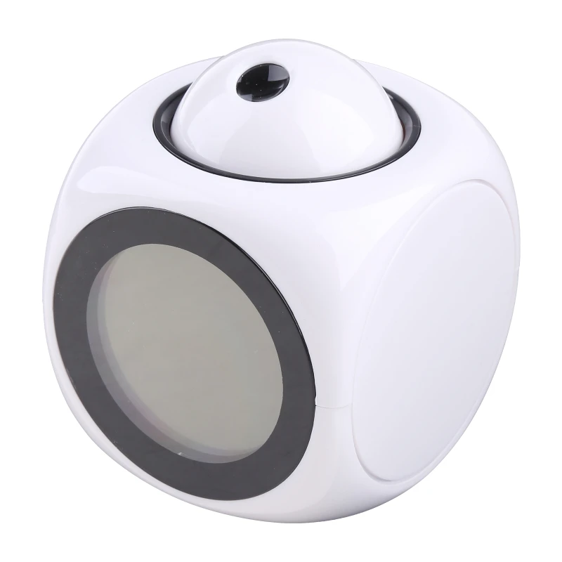 

2022 New Digital Alarm Clock LED Projector Snooze Function Wake Up Easy Clock Thermometer ℃/℉ Ceiling Projection Alarm Clock