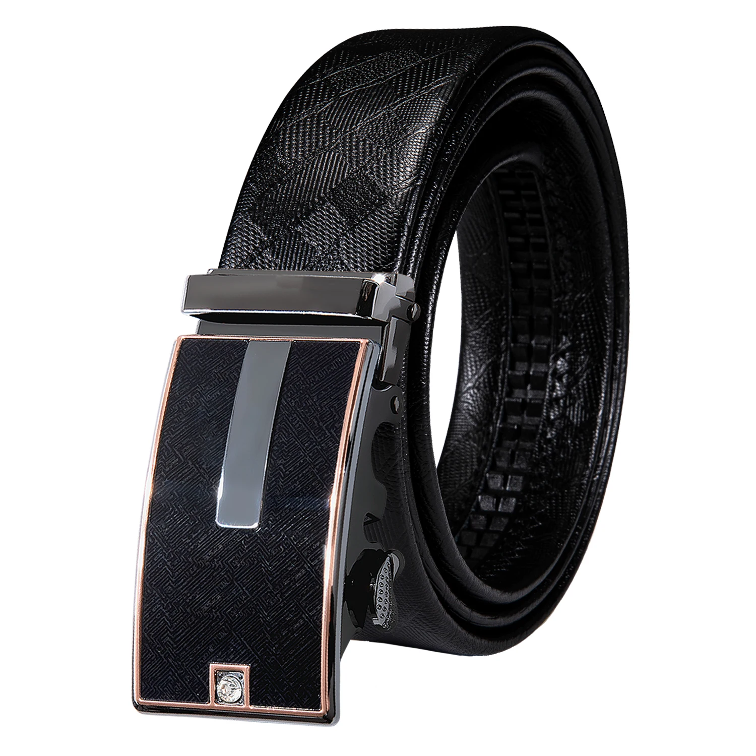 2023 Mens Metal Automatic Buckle Leather Belt High Quality Luxury Belts for Men Famous Work Business Black Strap Brand Dubulle
