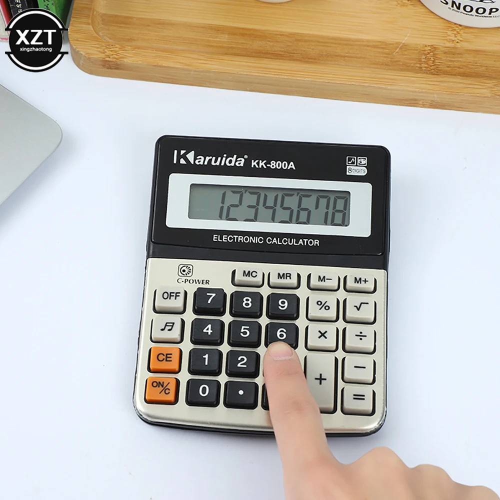 

Portable Desktop Calculator 8 Digit Electronic Calculator Office School Calculators Financial Accounting Tools