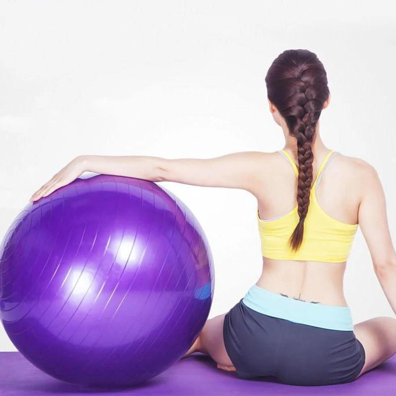

65cm Yoga Balls PVC Pilates Fitness Gymnastic Thickened Explosion-proof Gym Balance Exercise Midwifery Workout Massage Ball