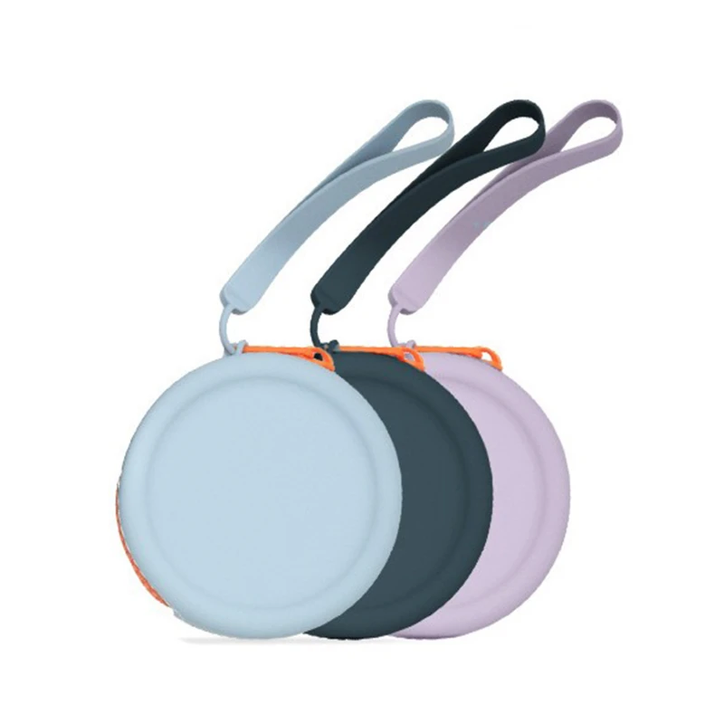 

Cute Round Silicone Coin Purse Mini Wallet Coin Bag Solid Color Women Girls Key Bag Mini Headset Bag Purse Pouch Kid Gift