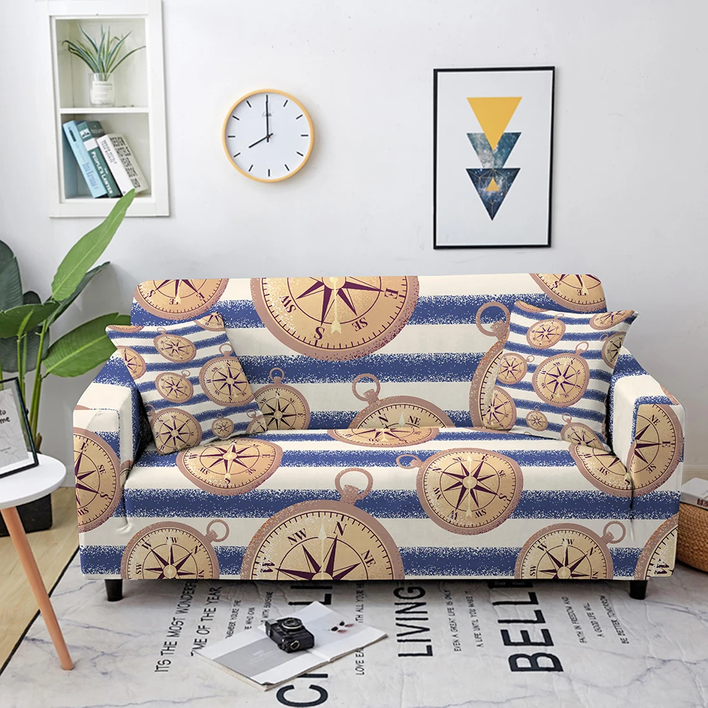 

Navigation Compass Sofa Slipcover Elastic Sofa Covers for Living Room funda sofa Couch Cover Home Decor 1/2/3/4-seater