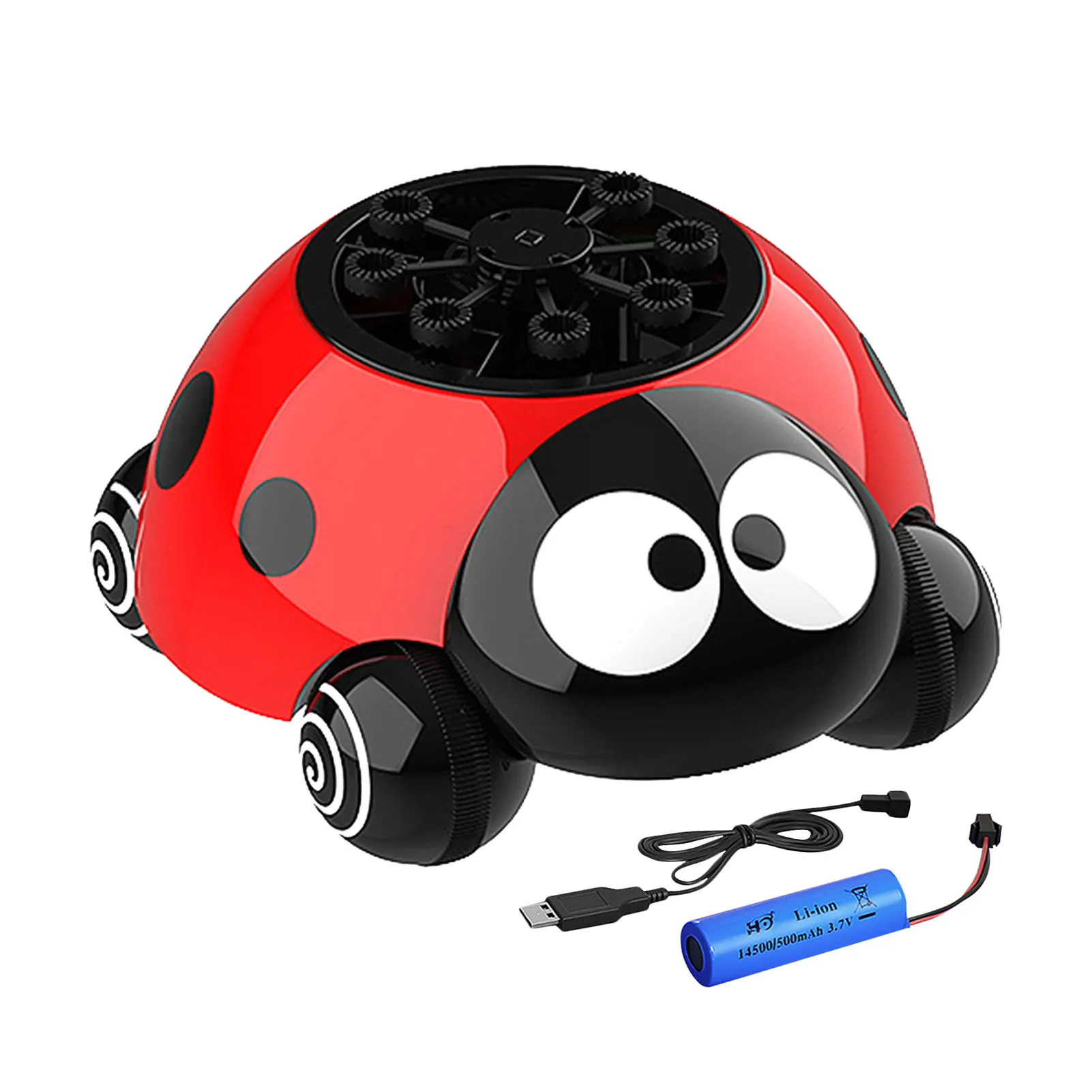 

Automatic Bubble Machine Ladybug Bubble Maker With Light Summer Bubble Blower For Toddlers Portable Bubble Toys For Outdoor Part