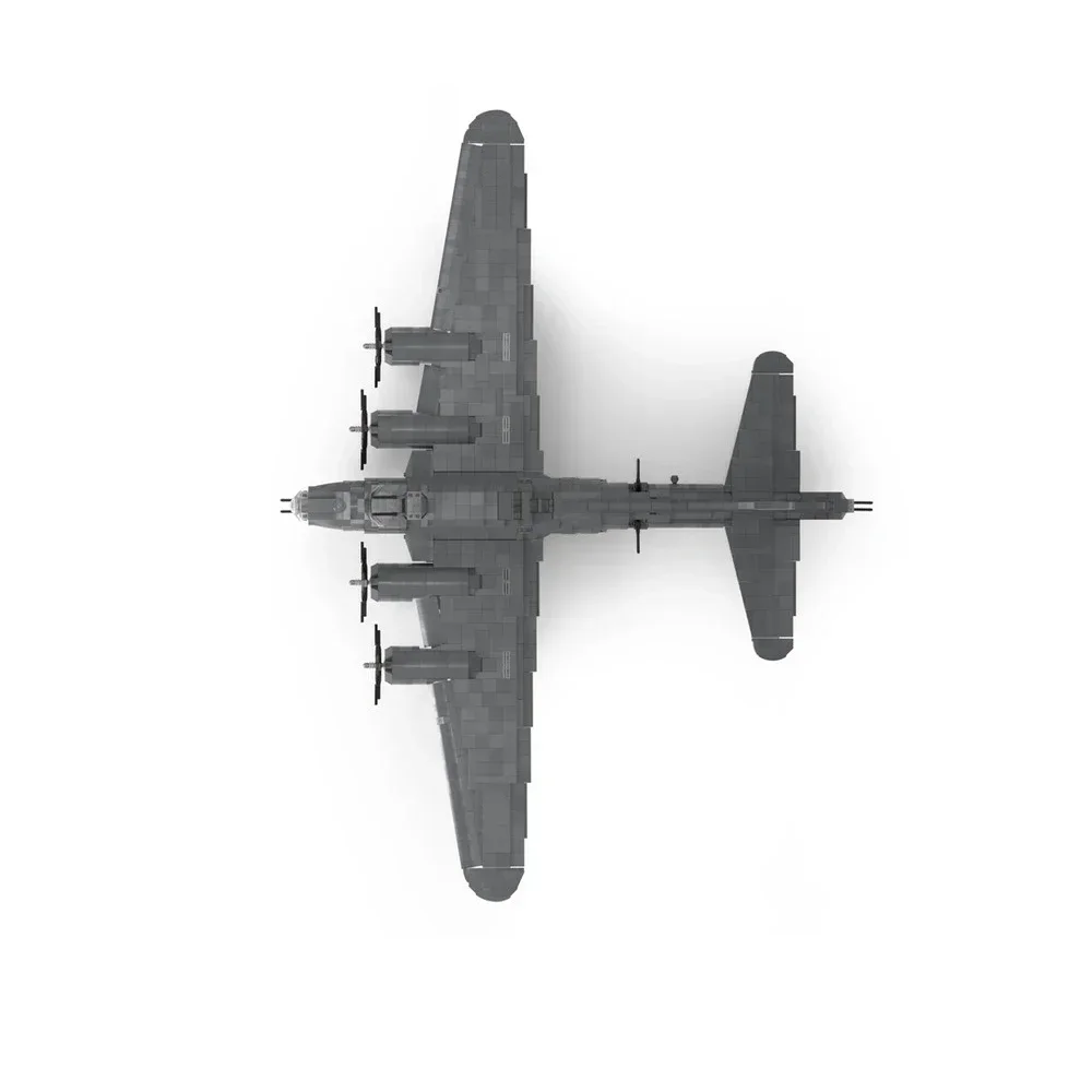 Космическая серия Boeings B-17 летающая крепость строительные блоки MOC авиационный