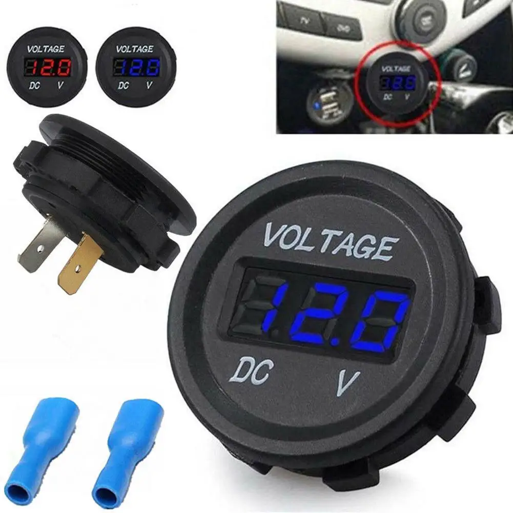 

DC 5V-48V LED Digital Voltmeter Ammeter Car Motocycle Voltage Current Meter Volt Tester Monitor Panel