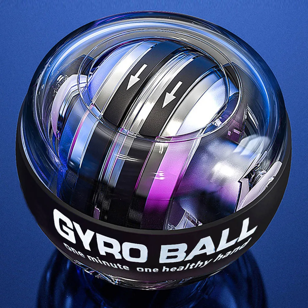 

LED Gyroscopic Powerball Autostart Range Gyro Power Self Start Wrist Ball Fitness Exercise Equipment Arm Hand Muscle Trainer
