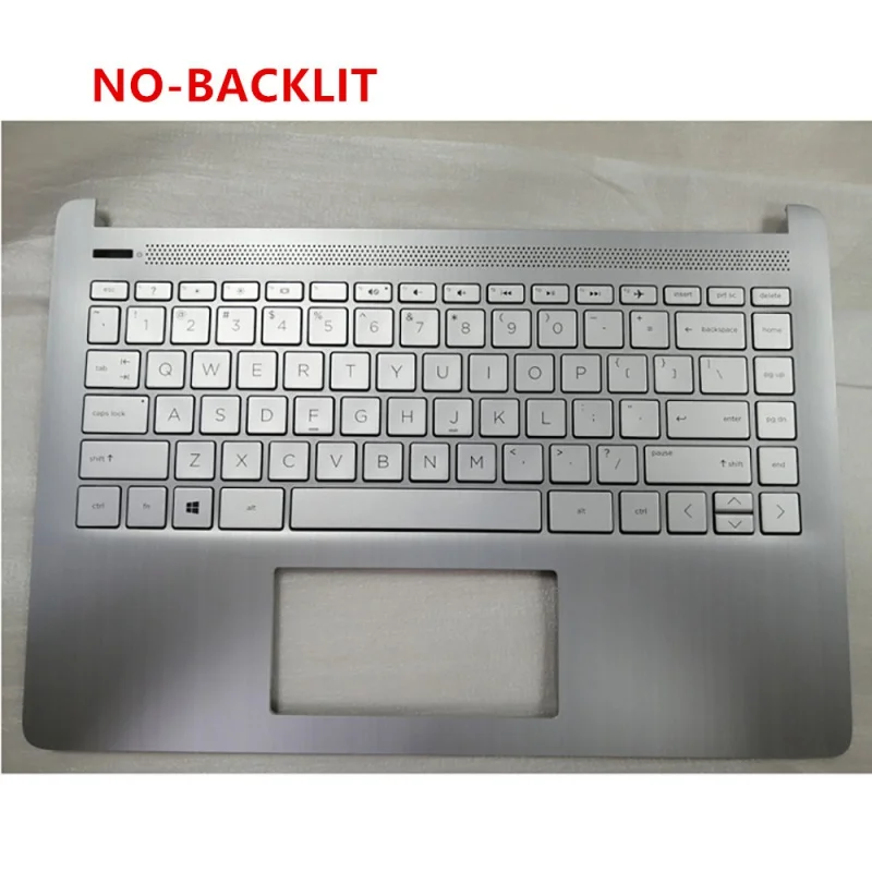 Новинка для HP 14-DQ 14-FQ 14-FR телефон с подставкой рук клавиатурой US серебряный цвет