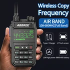 ABBREE  108-660MHz Air Band Walkie Talkie Беспроводная Частота копирования CH многофункциональная Двусторонняя радиосвязь с поддержкой Type-C