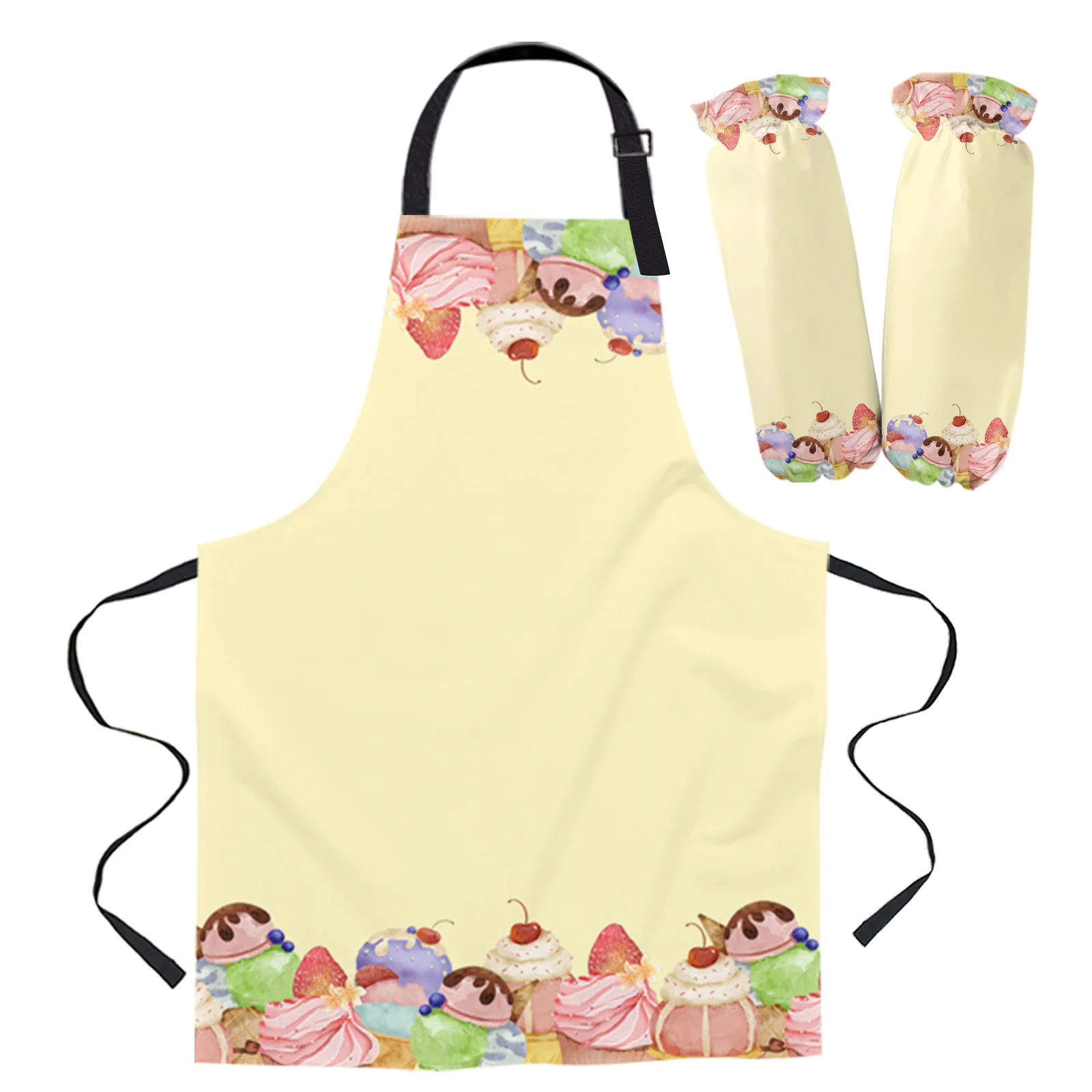 

Кухонный Фартук для мороженого, торта, женский аксессуар для домашней уборки, фартуки для мужчин
