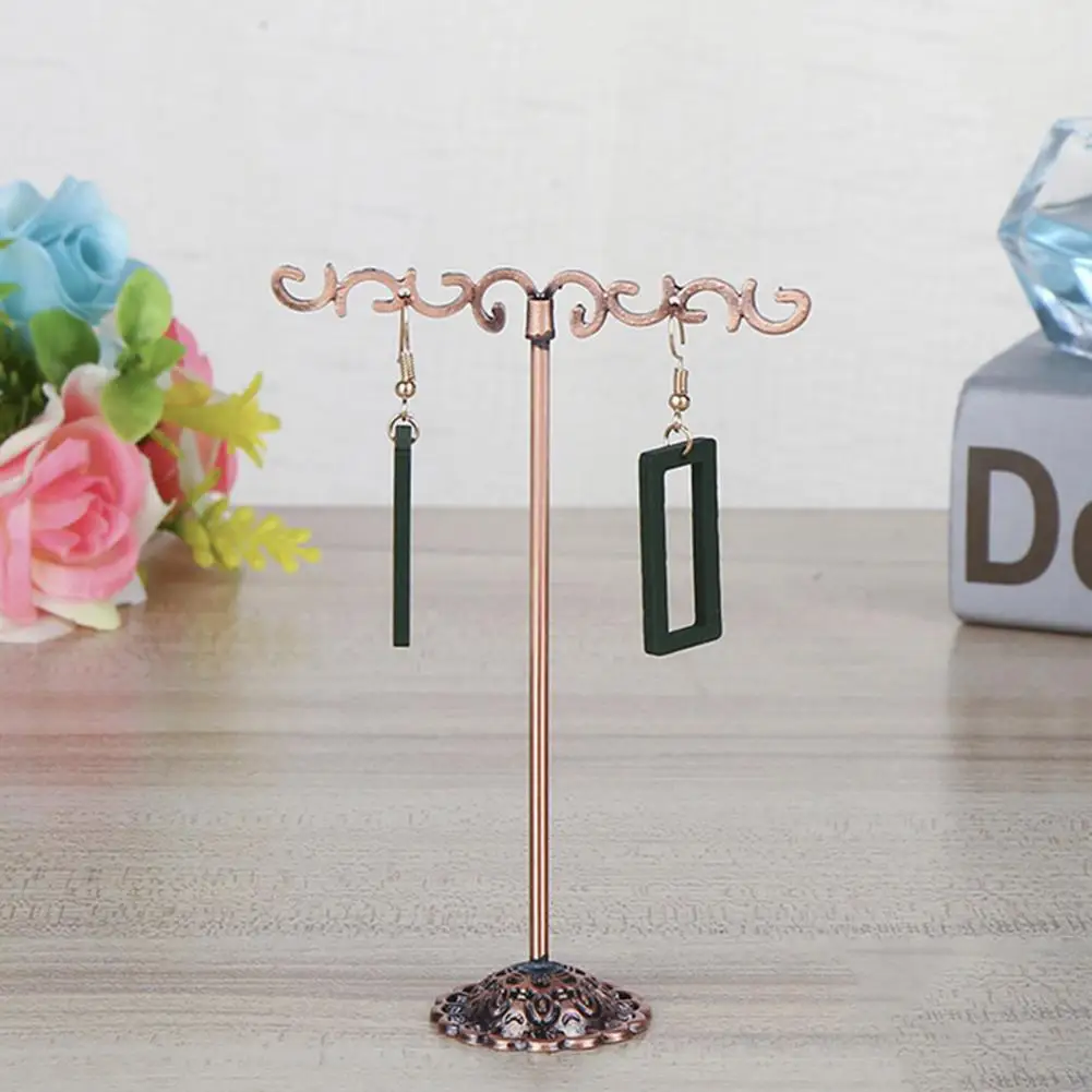 

3Pcs/Set Balance Shape Earring Display Rack Anti-deformed Jewelry Display Rack Wrought Iron Earring Collection Organizer
