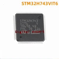 1 pcs stm32h743vit6 qfp100 nieuwe originele microcontroller chip microcontroller