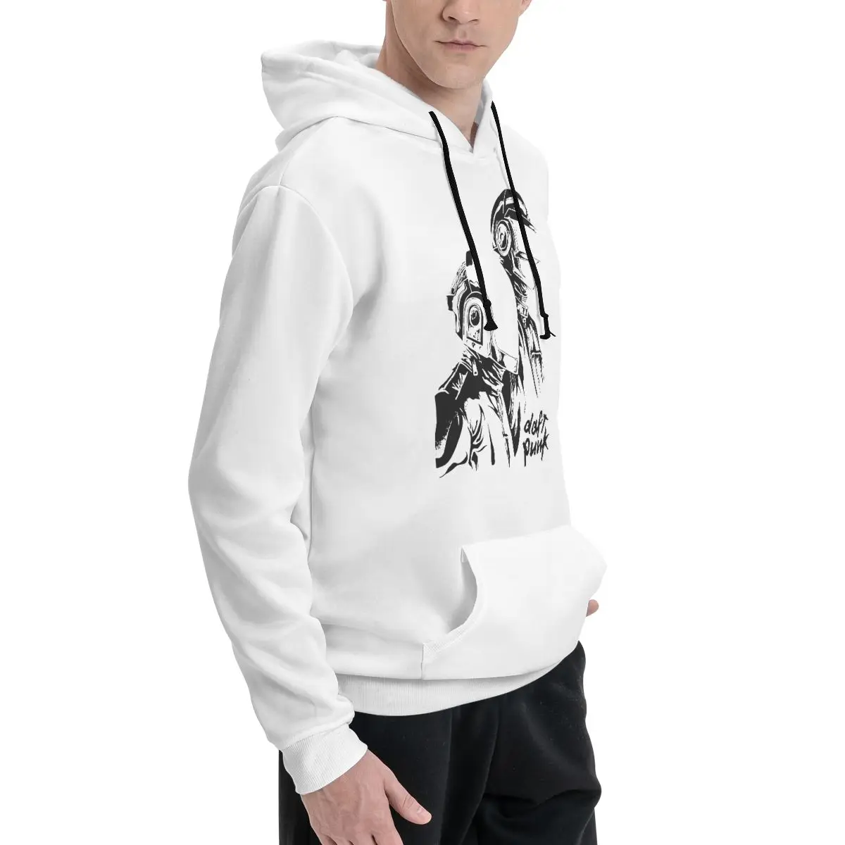 Свитер Daft в стиле панк ретро музыка основные пары бархатный свитер с капюшоном