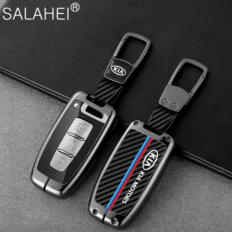 

Car Key Case Cover Shell Bag Carbon Fiber For KIA Sportage Forte K2 K5 Shuma Borrego SORENTO SOUL Mohave Optima Opirus Accessory