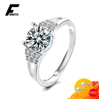new women ring 925 silver jewelry with zircon gemstone open finger rings for wedding party promise gifts accessories wholesale